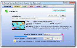 Desktop YouTube Downloader Converter - Easily Download, Convert, Play videos from YouTube.com
