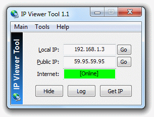 IP Viewer Tool screen shot